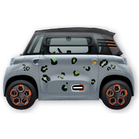 KIT 22 AUTOCOLLANTS DECO "LEOPARD" POUR VOITURE SANS PERMIS ABS