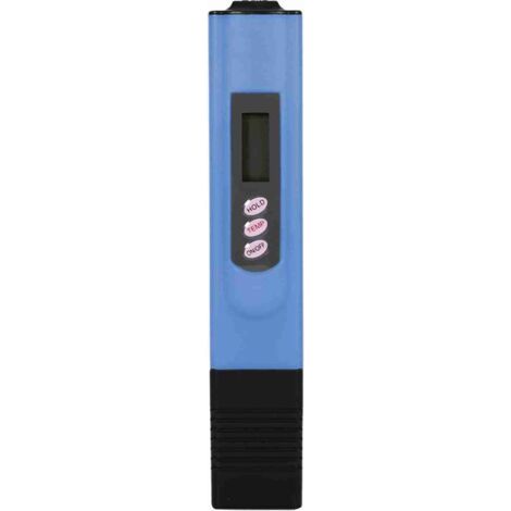 LCD-Wasserteststift zur Qualitätsprüfung, Reinheitsfilter, TDS-Messgerät (0–9999 ppm), Temperaturmessung, blau (1/2)