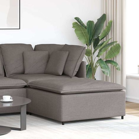 Teenpull – Modulares Sofa-Fußhocker-Modul Taupe 100x100x48 cm (1/5)
