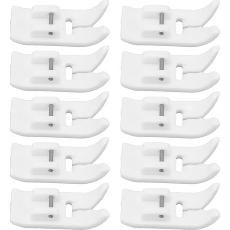 10 Pièces Pieds Presseurs Universels pour Machine à Coudre, Cuir et Tissus (1/5)