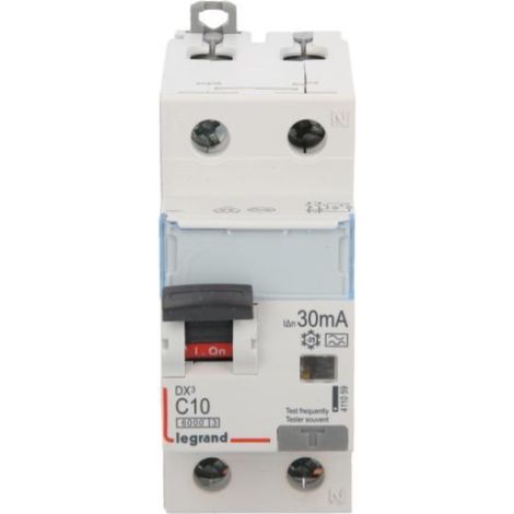 Interruptor diferencial 2P 10A C 0.03A tipo A P312 DX3 411059