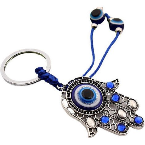 Türkische Amulette mit blauem Auge zum Schutz, Wandanhänger, Glücksbringer, Hamsa-Hand-Schlüsselanhänger, Auto-, Haus- und Gartendekoration, Ornament, Segensgeschenk