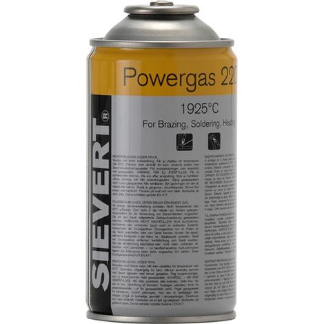 Powergas 2203 175g 300ml Threaded Cartridge – High-Temperature 1925°C for SIEVERT Equipment