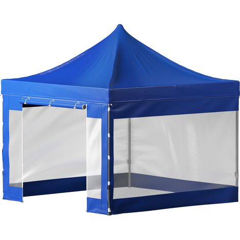 Mophorn 10 x 10 ft Pop-Up-Überdachungszelt, Terrassenpavillon für den Außenbereich mit abnehmbaren Seitenwänden und Tasche auf Rollen, UV-beständiger wasserdichter Unterstand für Party