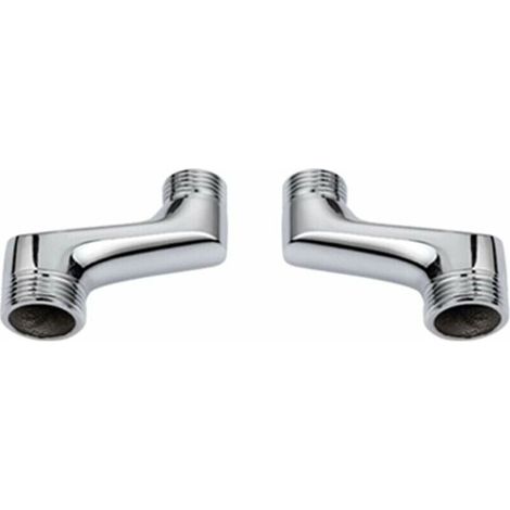 Raccord Contre Coudé Douche,Raccord Laiton Coudé RéDucteur,Bras Pivotant RéGlable,Raccord Mural Contre Coudé,Raccord Excentré 1/2 3/4,Chrome A,TRIMEC (1/3)