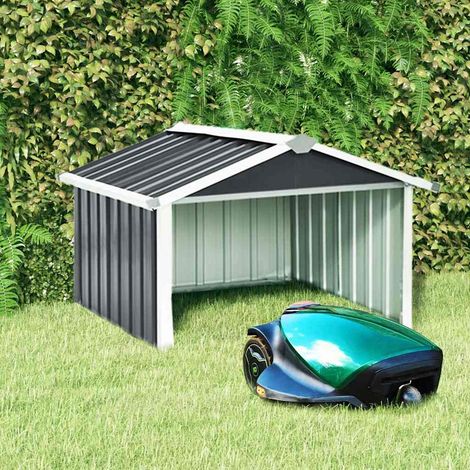 Abri pour robot de jardin 92x97x63cm Acier galvanisé Anthracite (1/5)