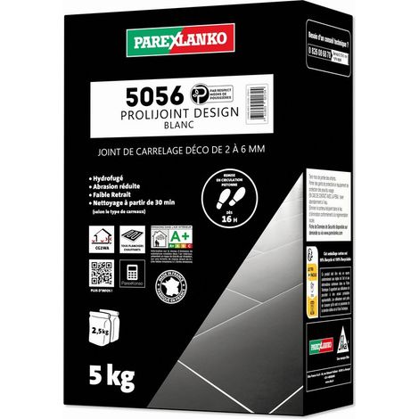 Joint de carrelage 5 Kg 5056 Prolijoint Design PAREXLANKO Blanc