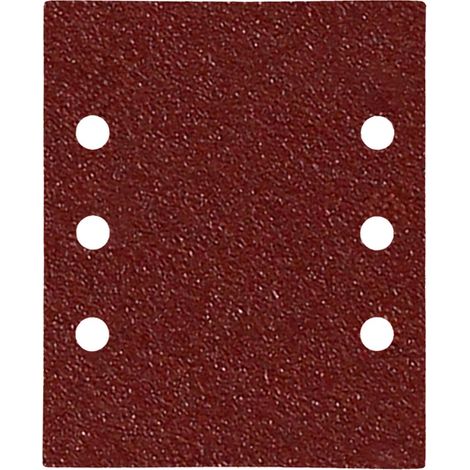 Lija de recambio con velcro 114x140mm con agujeros (Grano 180) (Set de 10 piezas) uso universal en lijadoras (1/5)