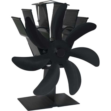 Accessories for chimneys and appliances, Economical chimney fan, 7 fans for heat circulation, Hot air heater for efficient heat distribution, Leña (1/4)