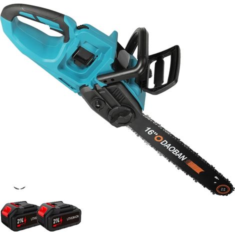 Motosierra eléctrica inalámbrica, alta potencia, diseño fácil de usar, batería EU-2, 1 enchufe, 16 pulgadas (1/2)