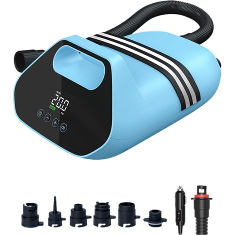 Pompe Électrique Rechargeable for Paddle, Bateau, Matelas, Tente Gonflage Rapide Précis Et Tout Moment (1/4)