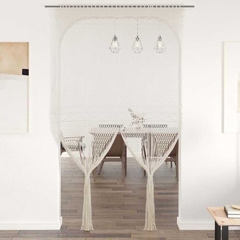 Rideau en macramé 140x240 cm Coton (1/5)