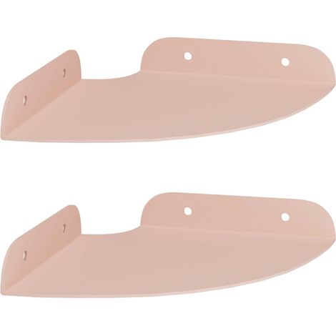 Mensola sospesa con lo scaffale 2 pcs Rosa 15 x 15 x 2 cm vidaXL