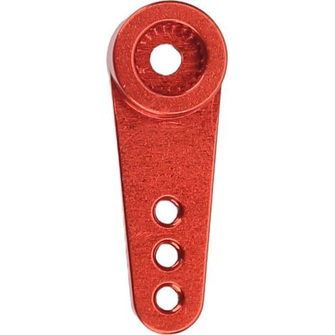 Bras de servo 21T, petit et portable, usiné CNC en alliage d'aluminium, bras de direction pour servos MD922 et MD933, rouge. (1/5)