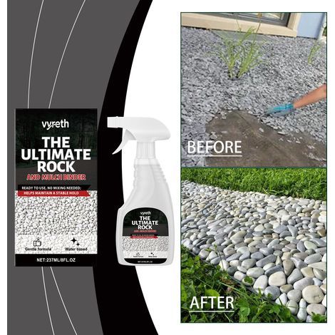 Colle pour gravier, idéale pour le jardinage, l'aménagement paysager extérieur et le pavage en gravier. Colle de fixation multi-usages – 237 ml -- AKRACING (1/5)
