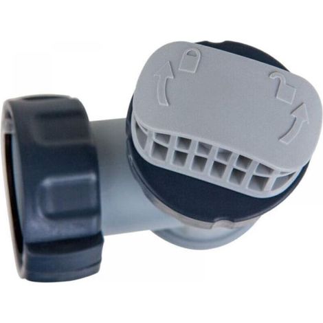 Vanne à piston hors sol, 2 pièces - avec deux adaptateurs B, raccord de tuyau pour vanne à piston de piscine