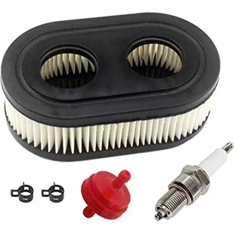 Luftfilter 798452 mit Zündkerze, kompatibel mit Rasenmähern der Serien 550E, 550EX, Eco-Plus und 575EX.