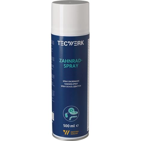 TECWERK Zahnradspray 500ml schwarz Spraydose TECWERK