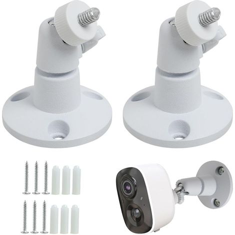 Set mit 2 Ringkamerahalterungen für alle Kameras mit Standard-1/4"-Gewindebohrungen, 360° verstellbarer Ring, Außen- und Innenkamerahalterung für Arlo/Cam/Pro/Indoor (1/5)