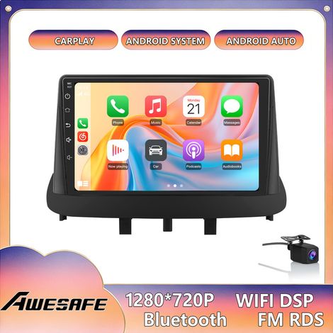 AWESAFE Autoradio Android 13 per Renault Megane 3 (2008-2014) 2GB+32GB con schermo touch 9'' CarPlay Android Auto con telecamera posteriore (1/5)
