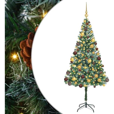 Árbol de Navidad artificial Verde 180 cm PVC y acero vidaXL (1/5)