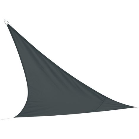 Toldo de vela triangular negro - Dimensiones 360x360x360 cm en poliéster de 160g/m²