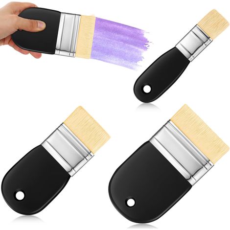3 Pièces Pinceaux Peinture, Pinceau Plat en Nylon, 3 Tailles (1/5)