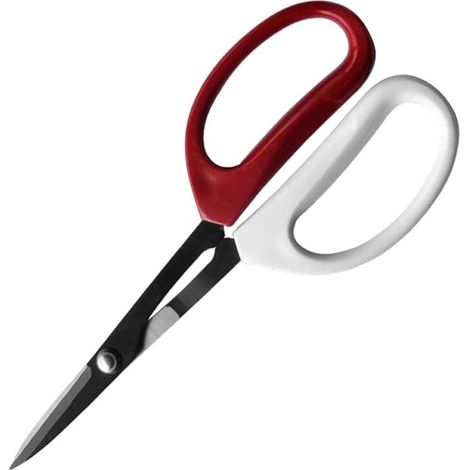 Forbici da potatura in acciaio inox, impugnatura ergonomica, attrezzo leggero per potare rami, frutteti e siepi (rosso e bianco)