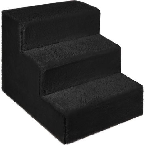Hundetreppe mit 3 Stufen, Holzkonstruktion, weiche Oberfläche für Sofa und Bett (1/5)