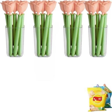 Confezione da 20 clip per patatine, graziose clip di chiusura, clip per sacchetti alimentari a forma di fiore, con chiusura magnetica - clip magnetiche per patatine, clip per sacchetti alimentari - gr