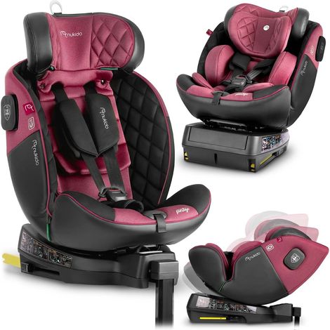 Nukido prestige line autositz schwarzpink 0 36 kg isofix