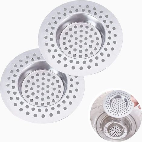 Kitchen Sink Strainer, Sink Drain Filter, Kitchen Sink Strainer, Stainless Steel Sink Strainer, Anti-Clog Strainer for Kitchen/Bathroom Sink (1/5)