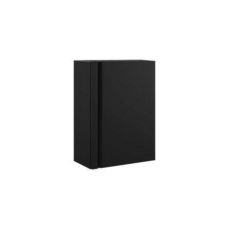Saniclass Chaci Meuble de lavabo pour WC - 40x55cm - 1 porte - noir mat