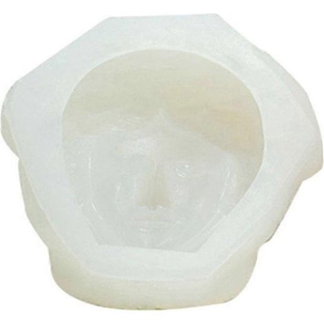 Moule à bougie portrait visage de femme en silicone pour la fabrication de bougies sculptées à faire soi-même (1/4)