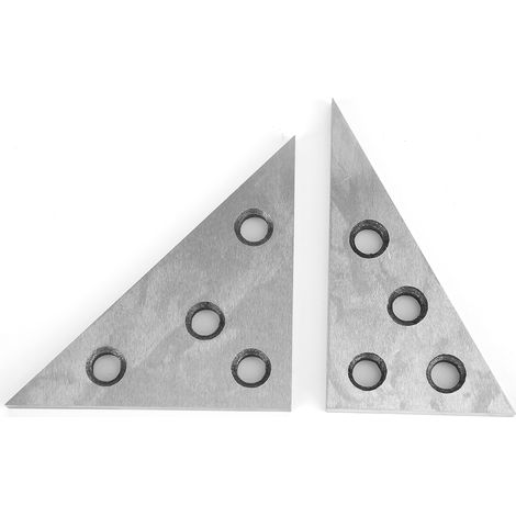 Lot de 2 blocs d'angle de haute précision en acier au manganèse, outil de mesure pour machiniste, avec coffret de rangement (1/5)