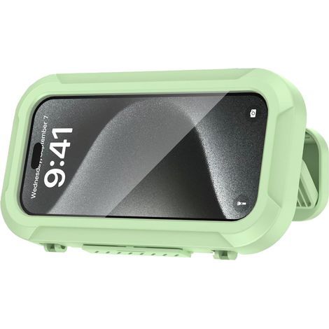 Support de Téléphone de Douche Étanche Support Ajustable Anti-Buée Smartphone - Fixation Murale Salle de Bains Pour Salle de Bain Cuisine Appartement Carrelage Miroir Lire Musique et Vidéos (1/5)
