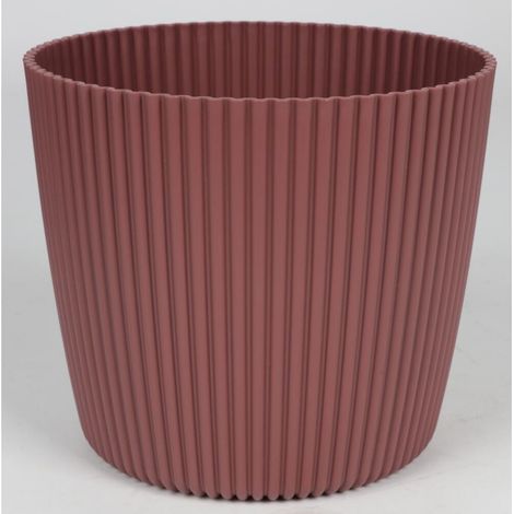 10x BURI Übertopf Milly 20cm Rillen Kunststoff Blumenkübel Pflanze Kräutergefäß (1/5)