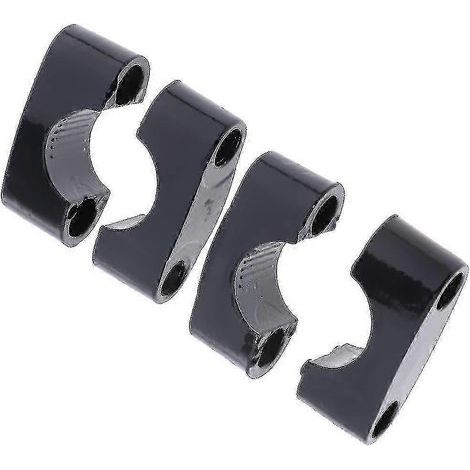 Compatible avec les fixations de guidon CNC 22 mm pour motos/quads - Jeu de fixations gauche/droite noires SP (1/5)