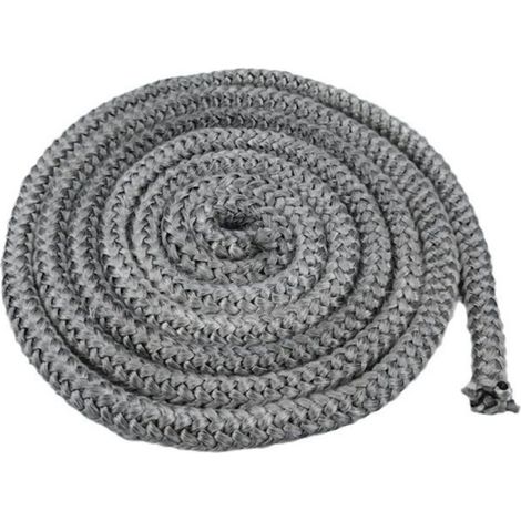 2 Pièces 10mm x 2,5m joint cheminée,joint poele a bois,joint insert cheminée,Fibre de Verre, pour cheminée, Poêle