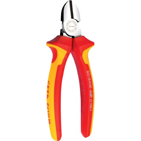 Pince coupante diagonale VDE 1000V poignée DUOTECH L.160mm (1/2)