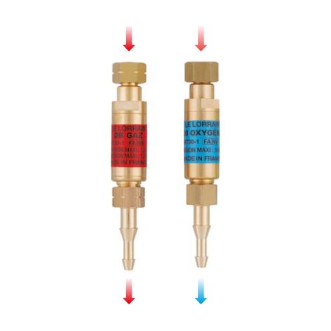 Paire de clapets ARPF DB 16x150 D/G olives étagées 6.3 et 10mm pour mano détendeur