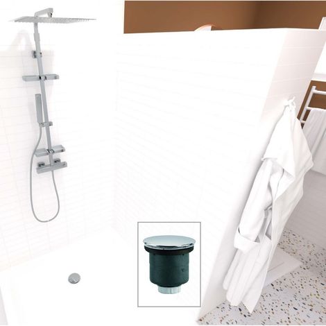 VALENTIN Bonde de douche pour receveur diam.90 sortie verticale D40