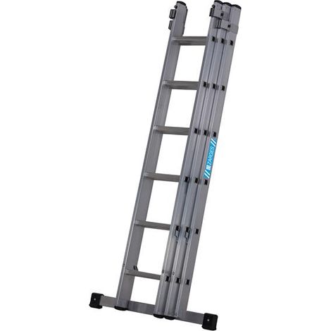 Zarges 403626 Everest Square-Rung Extension Ladder 3-Part 3 x 6 ZAR403626