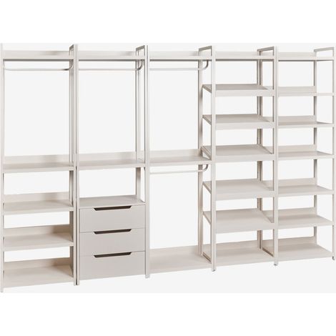 SKLUM Offenes modulares Schrankset aus 5 Teilen aus Eisen Velunis Gardenia Weiß (1/5)