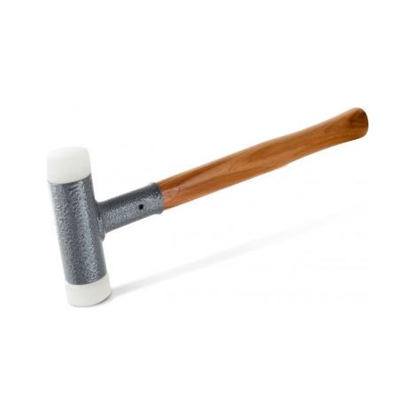 Edma – Marteau soigneux 32 mm – Tête en nylon anti-chocs – Manche poli pour redresser clous et plaques de zinc – Outil professionnel (1/3)