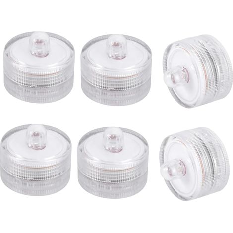 6pièces Bougie LED Décorative Étanche Lot pour Fêtes (1/5)