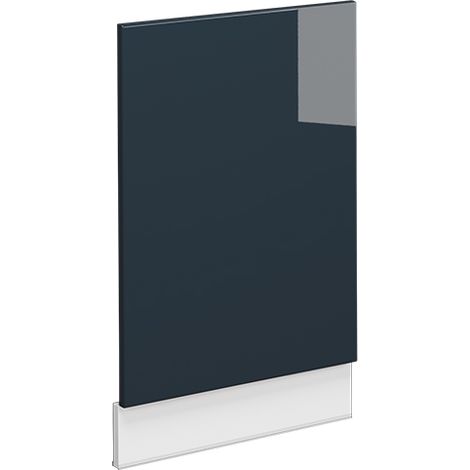 Frontblende Fame-Line, Dunkelblau Hochglanz, 45 cm ohne Arbeitsplatte, Vicco