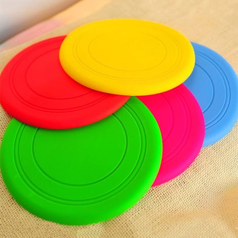 Color Dog Training Pet Toy Dog Optional Flying Disc Soft Training Table Mat About 17.5Cm（red1） (1/4)