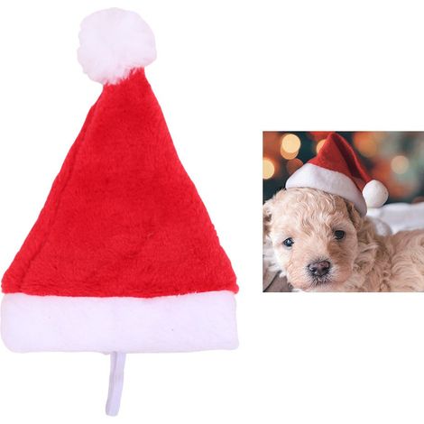Filiyano-Lot de 4 chapeaux de Noël pour animaux, décoration pour chien. Jolis chapeaux pour les fêtes de Noël. (1/5)