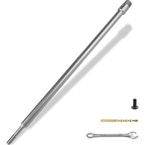 500mm Rallonge pour scie trépan SDS, Manche Rond de 350 mm SDS Plus, SDS Plus Poignée Barre de Connexion (Filet fin au pas de 2 mm) (1/5)